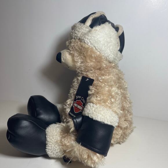 NWT Harley Davidson Biker Club Holiday Rider Teddy Bear Stuffed Animal Plush - Picture 2 of 8